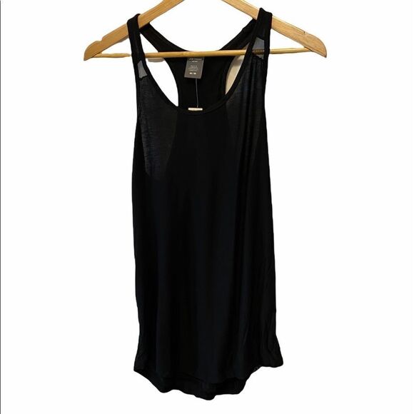 NWT JOE FRESH Black Racerback Cut Out Light Tank - Picture 1 of 8